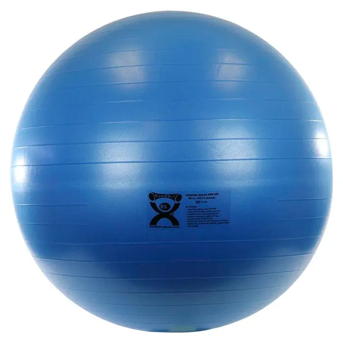 Bargain CanDo Inflatable Exercise Ball, Extra Thick ABS, 34 Inches, Blue